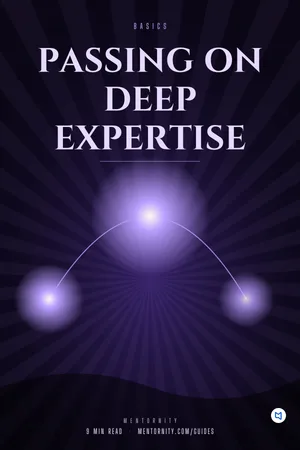 Film-style poster for the guide: Passing on deep expertise