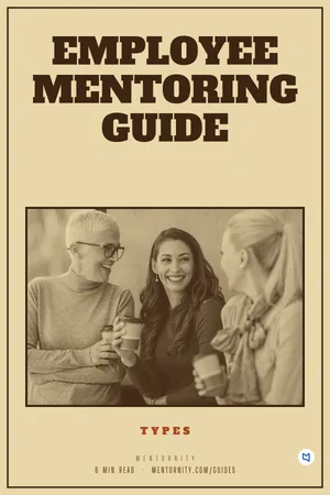 Film-style poster for the guide: Employee Mentoring Guide