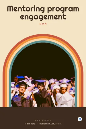 Film-style poster for the guide: Mentoring program engagement