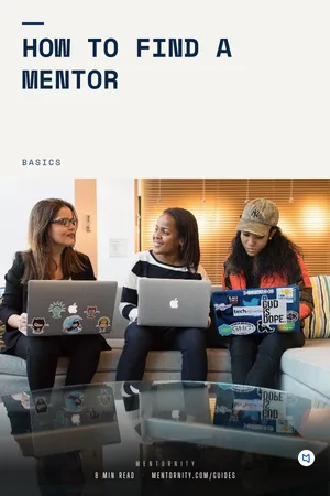 Film-style poster for the guide: How to find a mentor