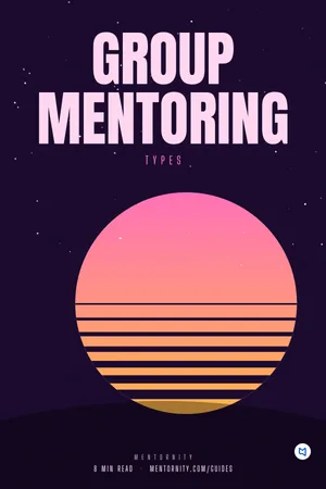 Film-style poster for the guide: Group mentoring