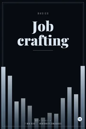 Film-style poster for the guide: Job crafting