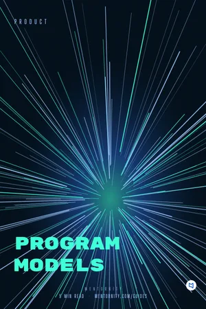 Film-style poster for the guide: Program Models