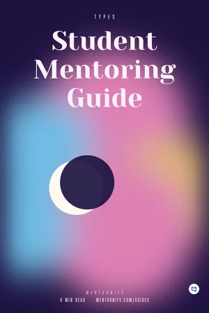 Film-style poster for the guide: Student Mentoring Guide