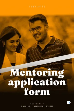 Film-style poster for the guide: Mentoring application form