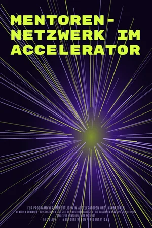Filmplakat der Präsentation: Mentoren-Netzwerk im Accelerator