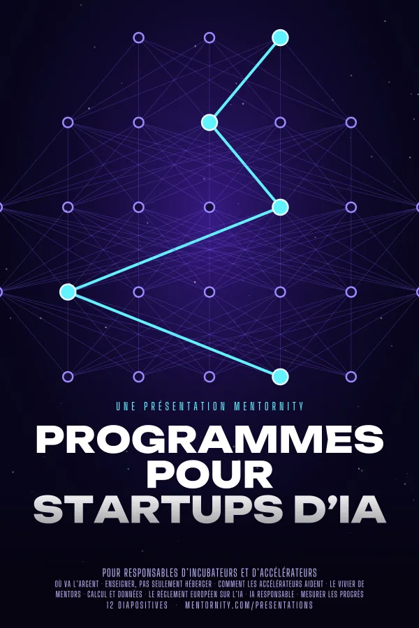 Affiche de film de la présentation Programmes pour startups d’IA