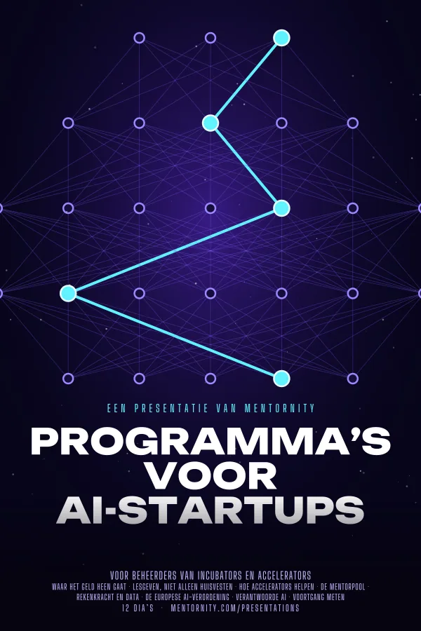 Filmposter voor de presentatie Programma’s voor AI-startups