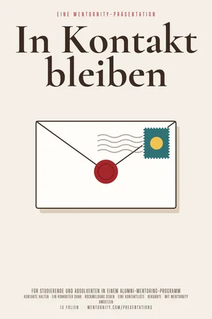 Filmplakat der Präsentation: Mentee-Leitfaden: In Kontakt bleiben