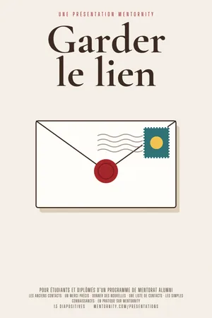Affiche de la présentation : Guide du mentoré : Garder le lien