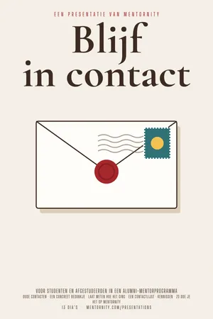 Filmposter van de presentatie: Gids voor mentees: Blijf in contact