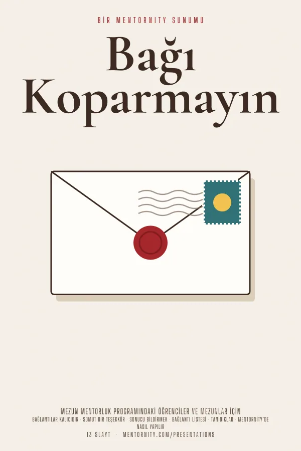 Bağı Koparmayın sunumu için film afişi tarzında görsel