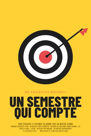 Affiche de la présentation : Guide du mentoré : Un semestre qui compte