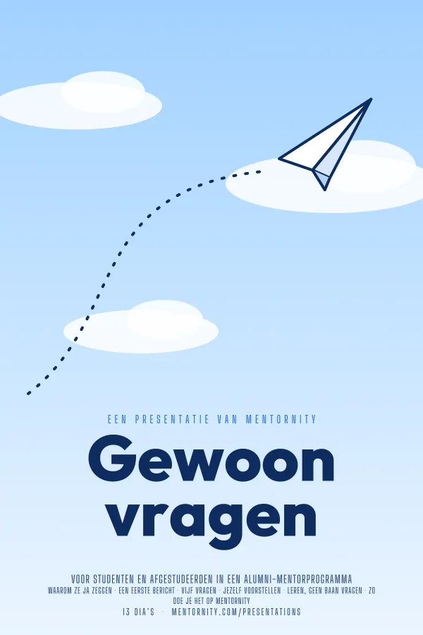 Filmposter voor de presentatie Gewoon vragen