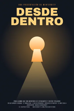 Póster de la presentación: Guía del mentor: Desde dentro