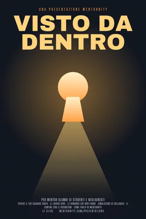 Locandina della presentazione: Guida per mentor: Visto da dentro