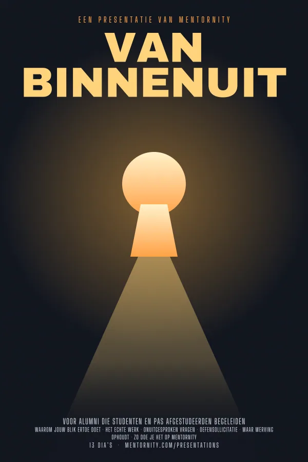 Filmposter voor de presentatie Van binnenuit