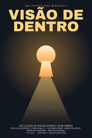 Pôster da apresentação: Guia do mentor: Visão de dentro