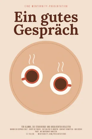 Filmplakat der Präsentation: Mentoren-Leitfaden: Ein gutes Gespräch