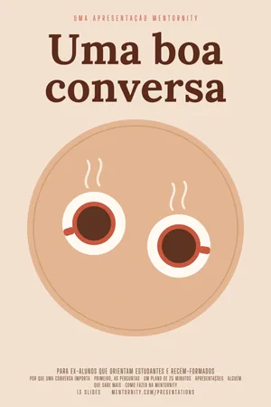 Pôster da apresentação: Guia do mentor: Uma boa conversa