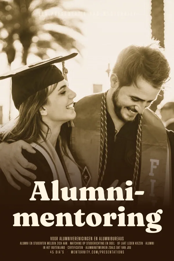 Filmposter voor de presentatie Alumni-mentoring