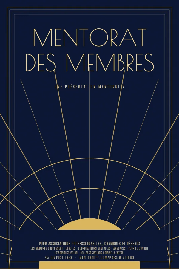 Affiche de film de la présentation Mentorat des membres