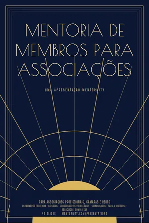 Pôster da apresentação: Mentoria de membros para associações