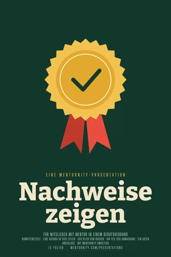 Filmplakat zur Präsentation Nachweise zeigen