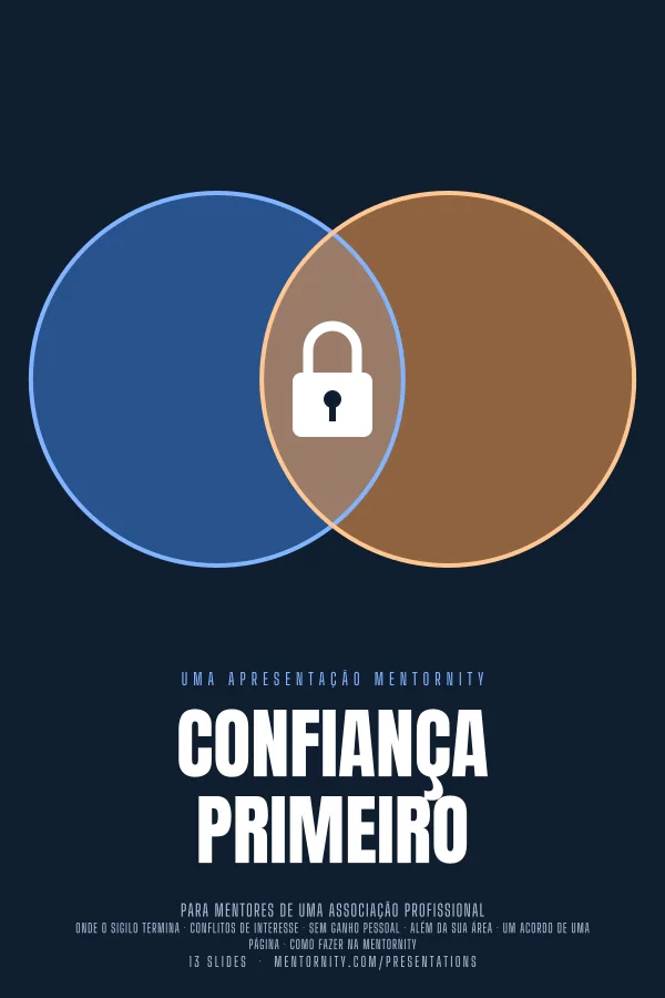 Pôster em estilo de cinema da apresentação Confiança primeiro