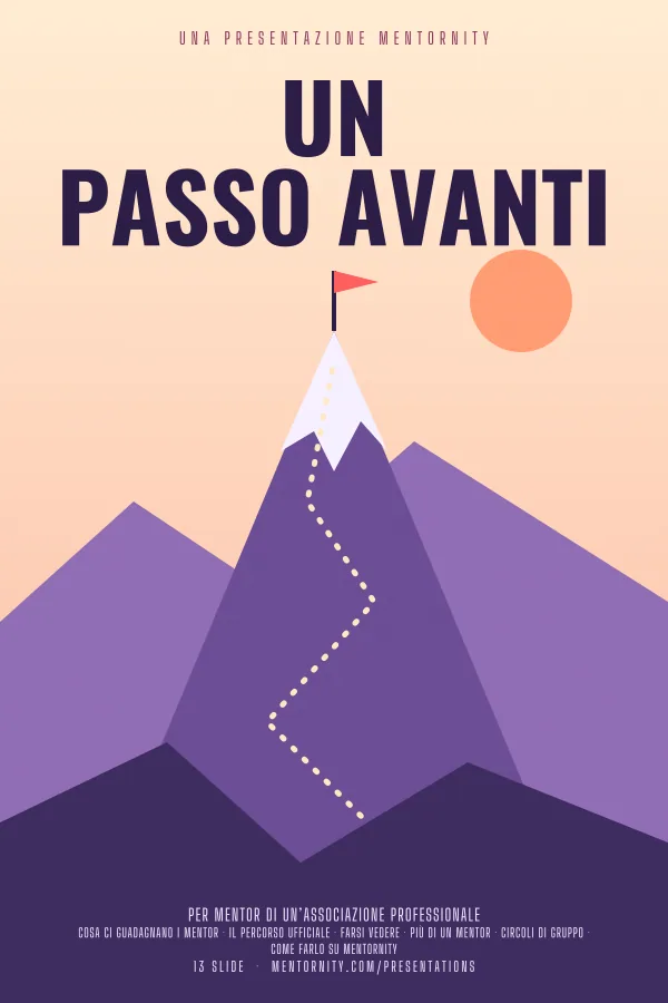 Locandina in stile film della presentazione Un passo avanti