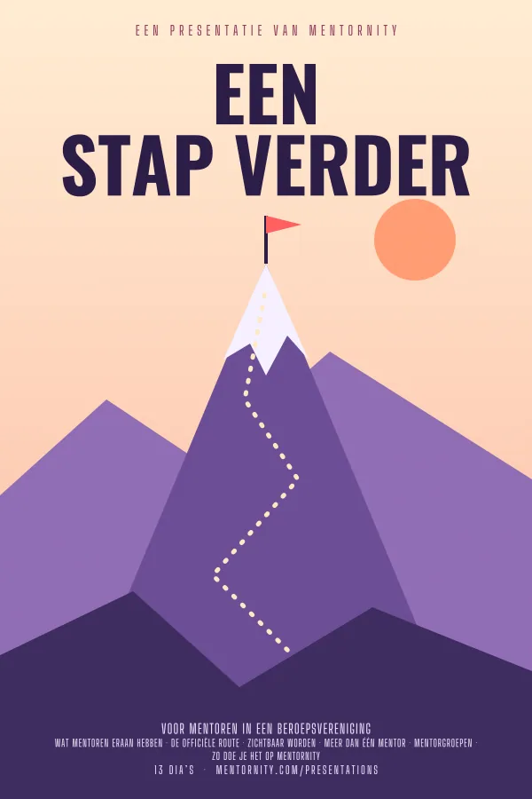 Filmposter voor de presentatie Een stap verder