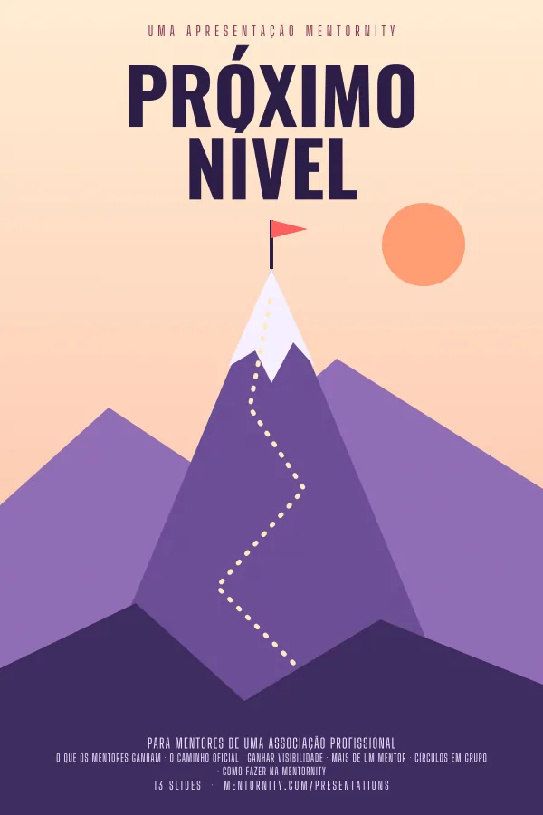 Pôster em estilo de cinema da apresentação Próximo nível