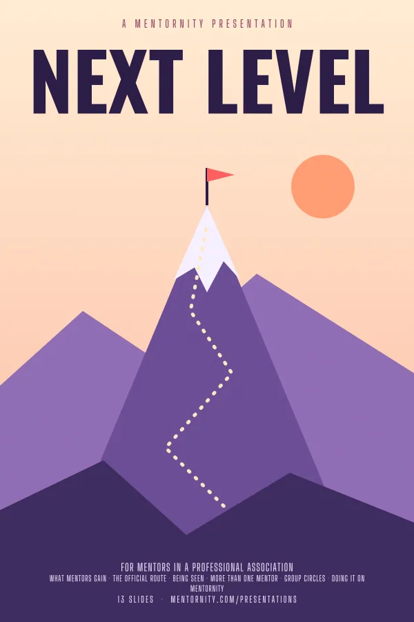 Film-style poster for the Next Level presentation