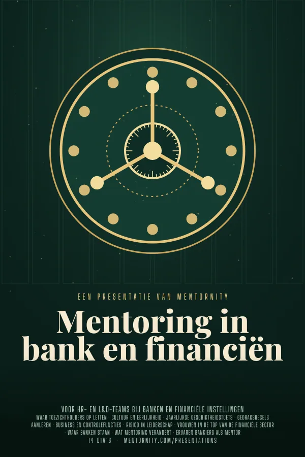Filmposter voor de presentatie Mentoring in bank en financiën