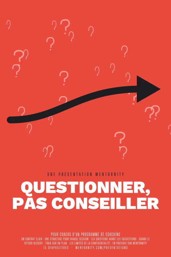 Affiche de film de la présentation Questionner, pas conseiller