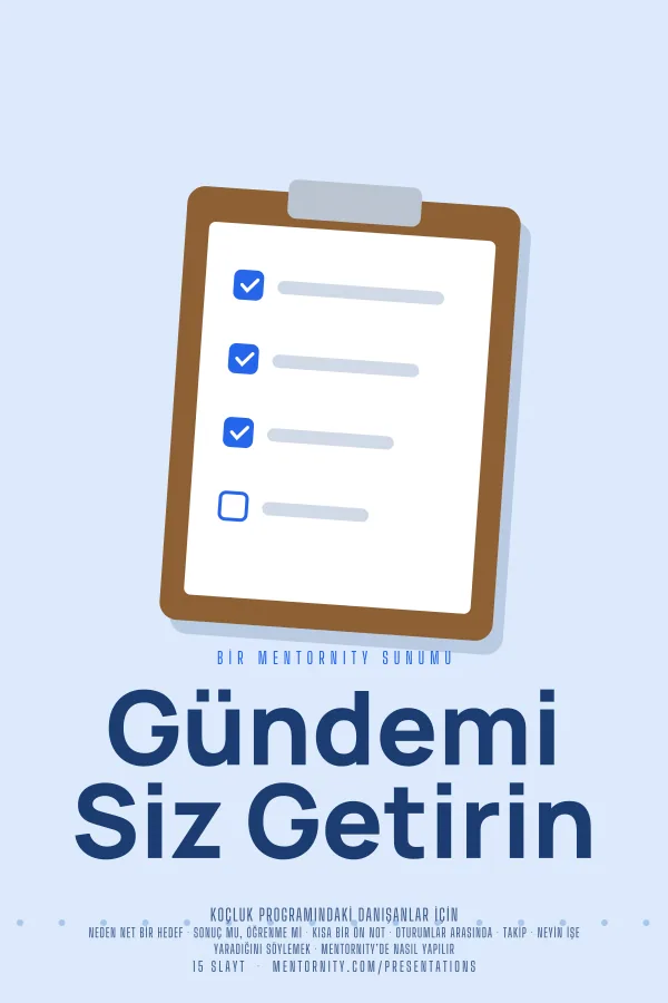 Gündemi Siz Getirin sunumu için film afişi tarzında görsel