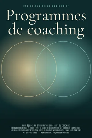 Affiche de la présentation : Programmes de coaching