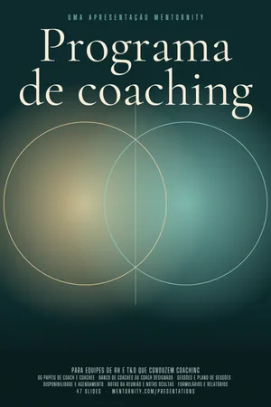 Pôster da apresentação: Programa de coaching
