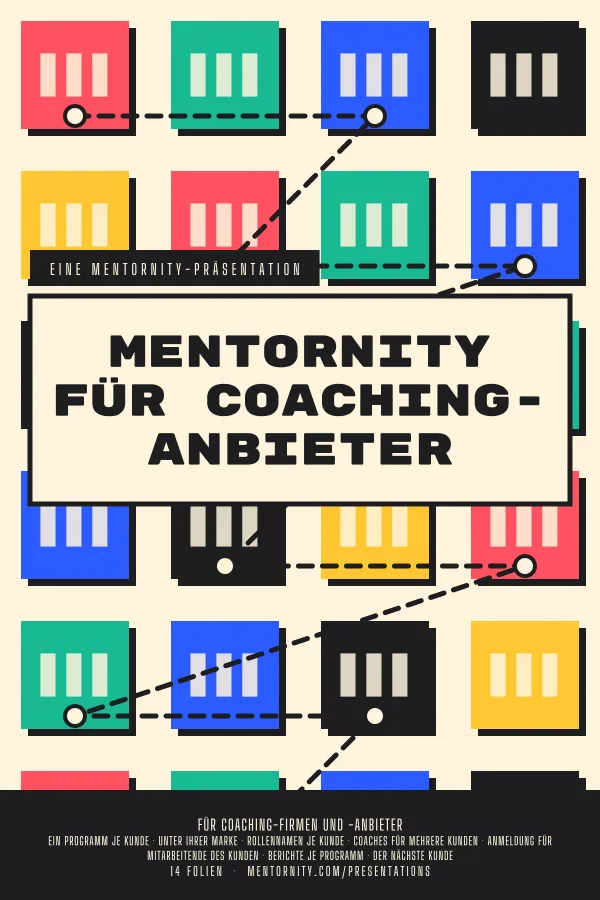 Filmplakat zur Präsentation Mentornity für Coaching-Anbieter