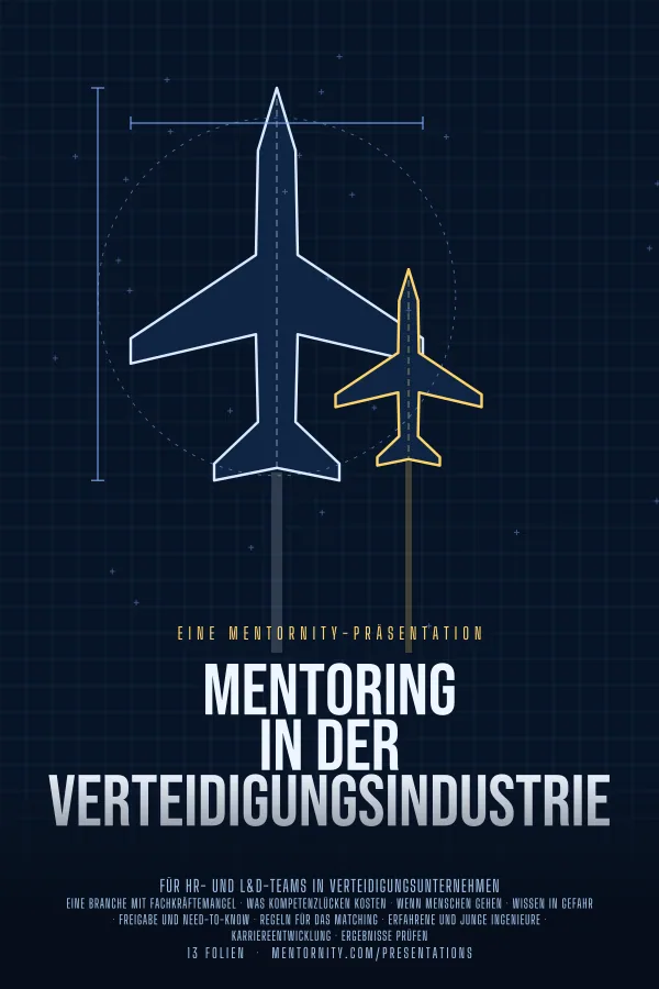 Filmplakat zur Präsentation Mentoring in der Verteidigungsindustrie
