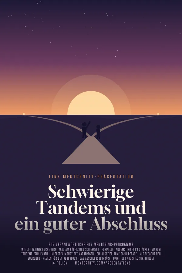 Filmplakat zur Präsentation Schwierige Tandems und ein guter Abschluss