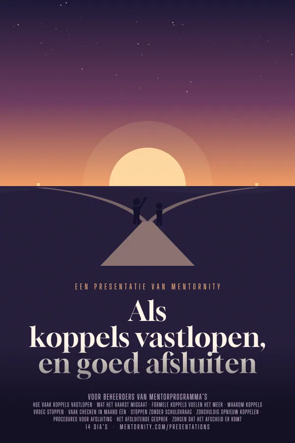 Filmposter voor de presentatie Als koppels vastlopen, en goed afsluiten