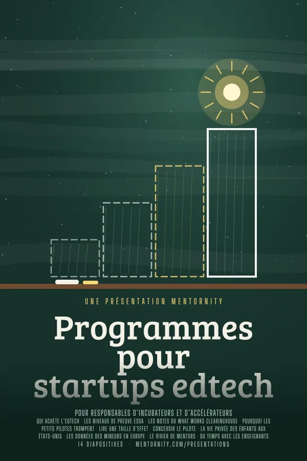 Affiche de film de la présentation Programmes pour startups edtech