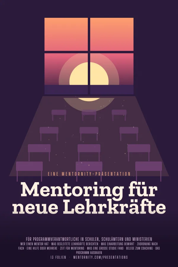 Filmplakat zur Präsentation Mentoring für neue Lehrkräfte