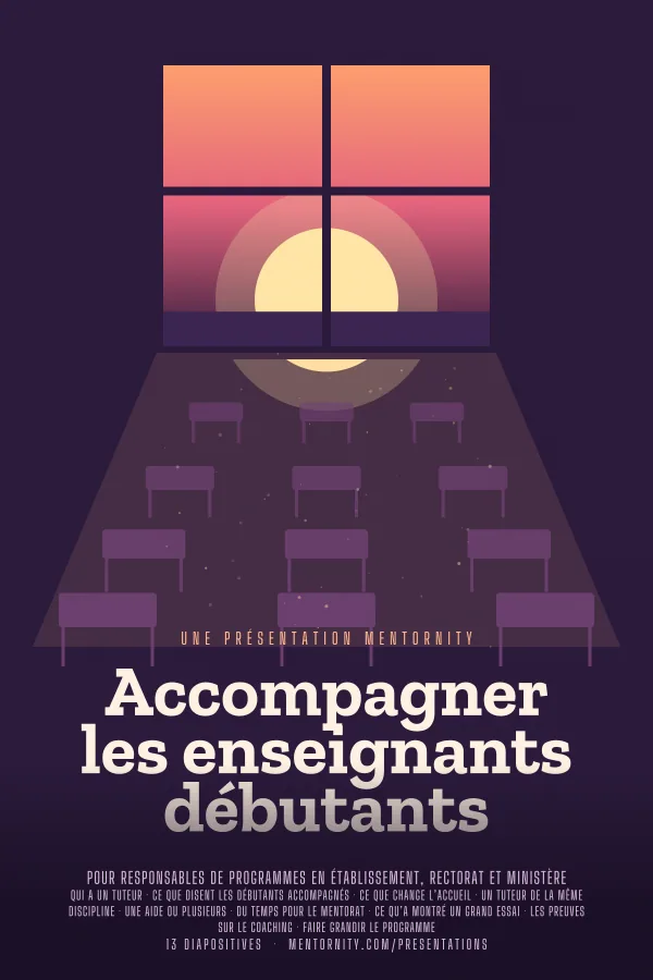 Affiche de film de la présentation Accompagner les enseignants débutants