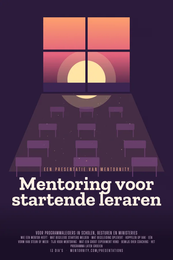 Filmposter voor de presentatie Mentoring voor startende leraren