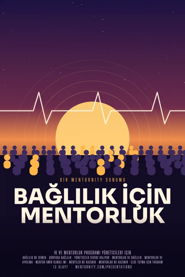 Bağlılık için Mentorluk sunumu için film afişi tarzında görsel