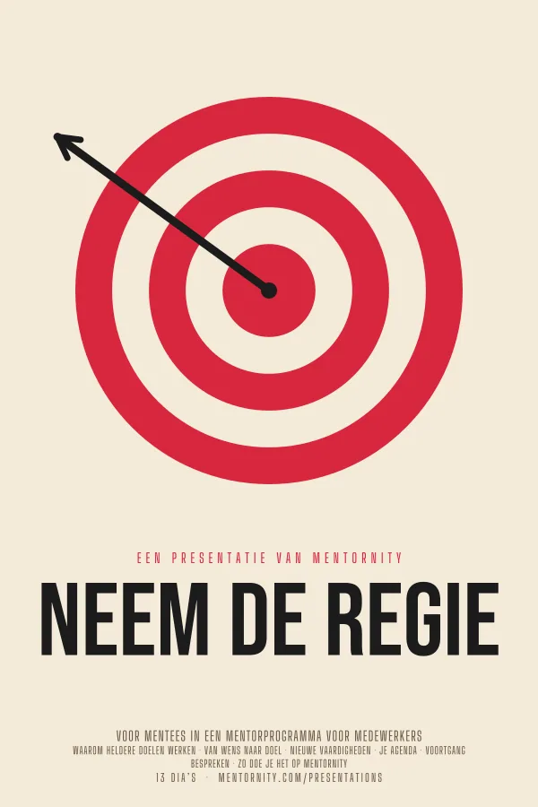 Filmposter voor de presentatie Neem de regie