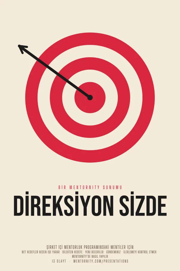 Direksiyon Sizde sunumu için film afişi tarzında görsel