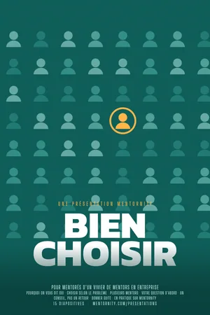 Affiche de la présentation : Guide du mentoré : Bien choisir